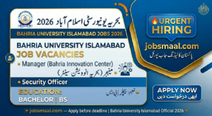 Bahria University Jobs 2026: Apply Online