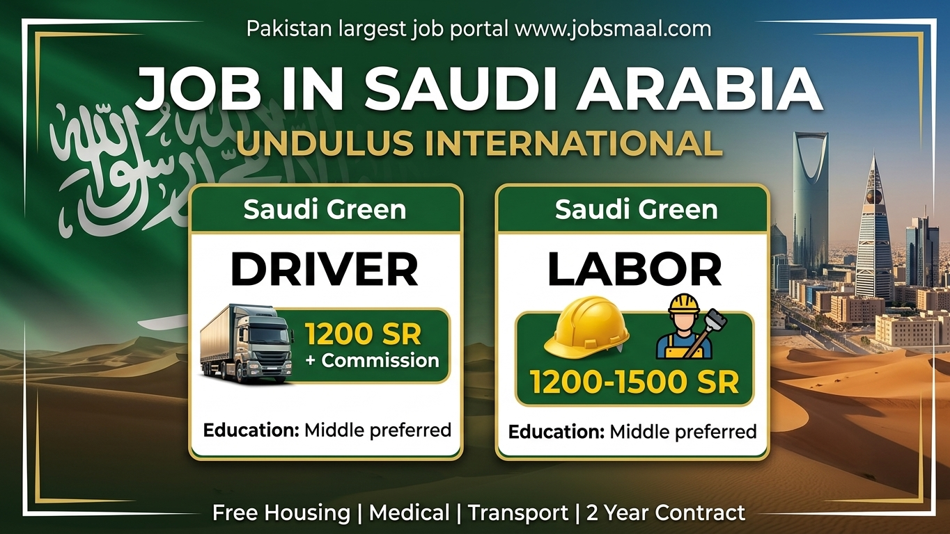Latest Driver And Labor Jobs In Saudi Arabia 2026