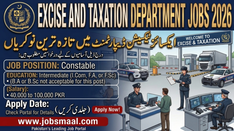 Excise and Taxation Punjab Jobs 2026 | Apply for 819/P Vacancies