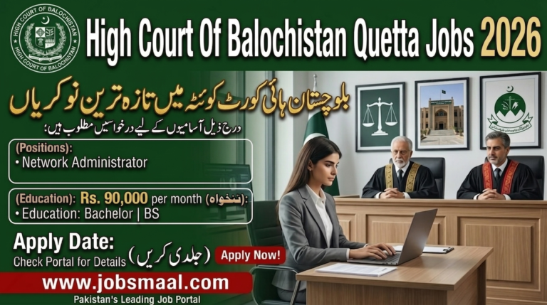 High Court of Balochistan Jobs 2026: Network Administrator (BPS-18)