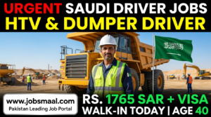 HTV Driver & Dumper Driver Jobs in Saudi Arabia 2026