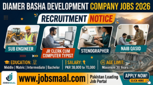 Diamer Basha Development Company Regular Hiring in Tehsil Harban