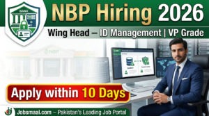 NBP Jobs 2026 – Apply Online for Wing Head Centralized ID Management (VP)