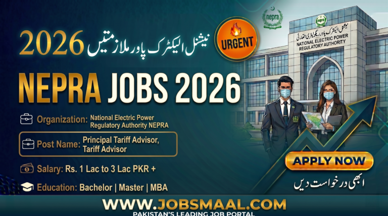 NEPRA Jobs 2026: Apply for Principal, Senior & Tariff Advisor Positions