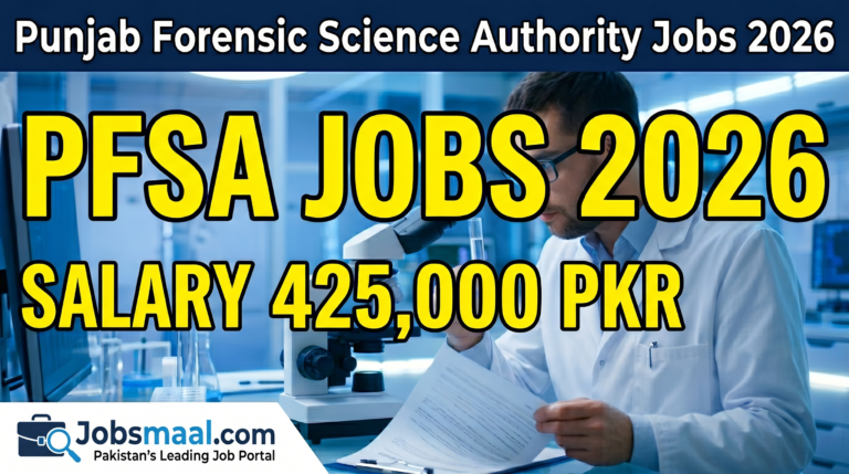 Punjab Forensic Science Authority PFSA Jobs 2026