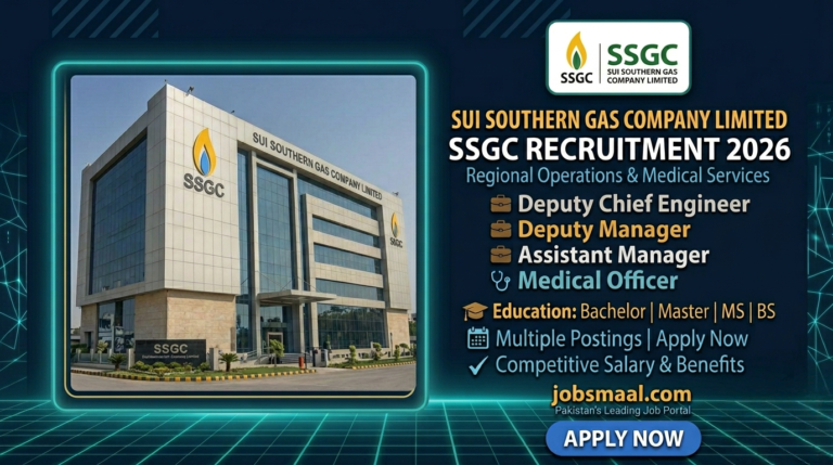 Sui Southern Gas Company Limited SSGC Jobs 2026
