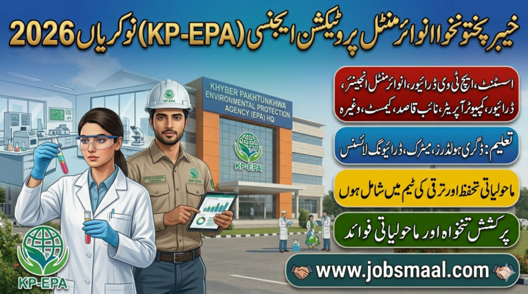 Khyber Pakhtunkhwa Environmental Protection Agency Jobs 2026