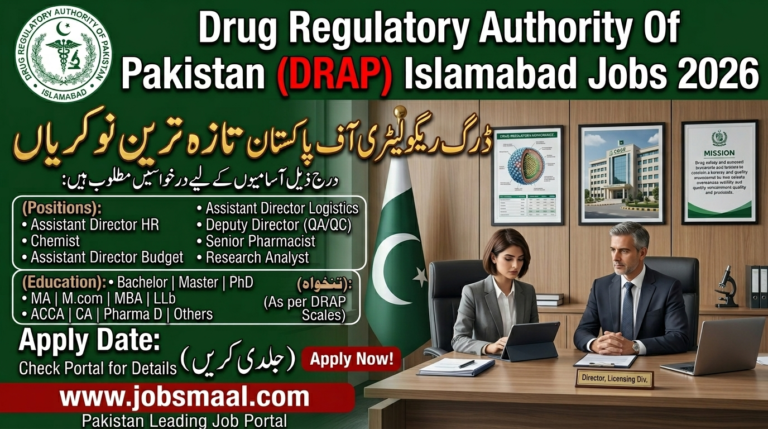 Drug Regulatory Authority of Pakistan Jobs 2026