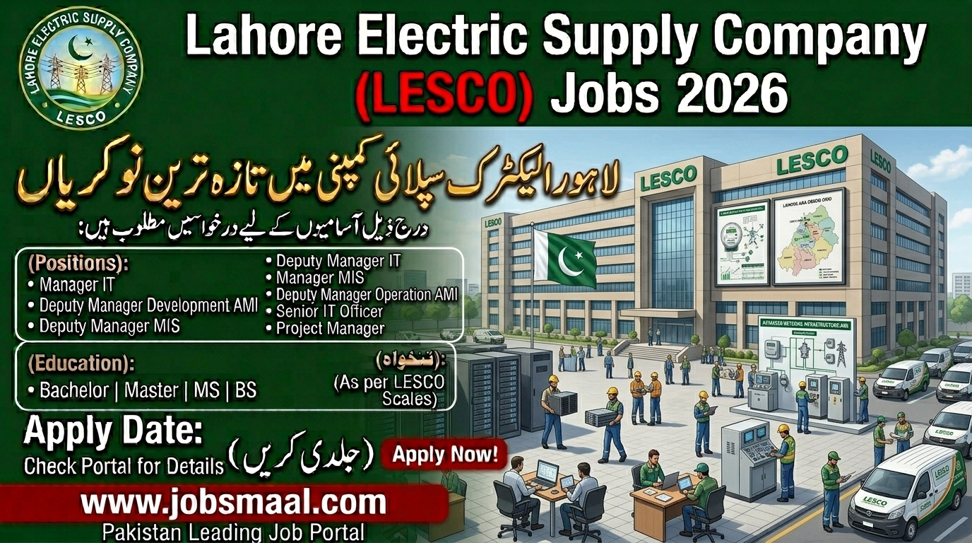 LESCO Jobs 2026: Contract-Based Positions for IT & ERP Professionals – Apply Online