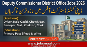 Deputy Commissioner District Office Jobs 2026 – Apply Now