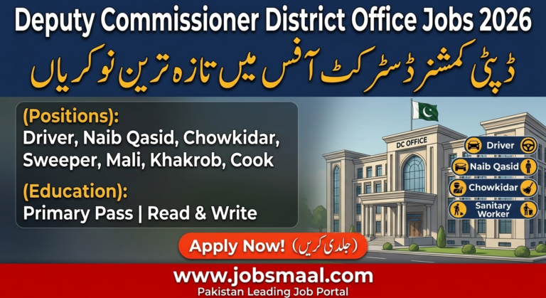Deputy Commissioner District Office Jobs 2026