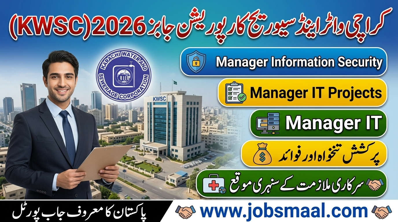 Karachi Water and Sewerage Corporation KWMC Jobs 2026