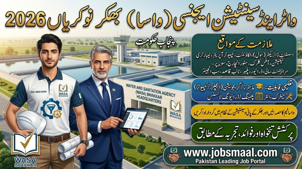 WASA Bhakkar Jobs 2026 – Apply Now