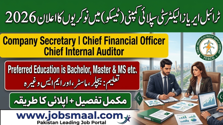 Tribal Areas Electricity Supply Company TESCO Jobs 2026