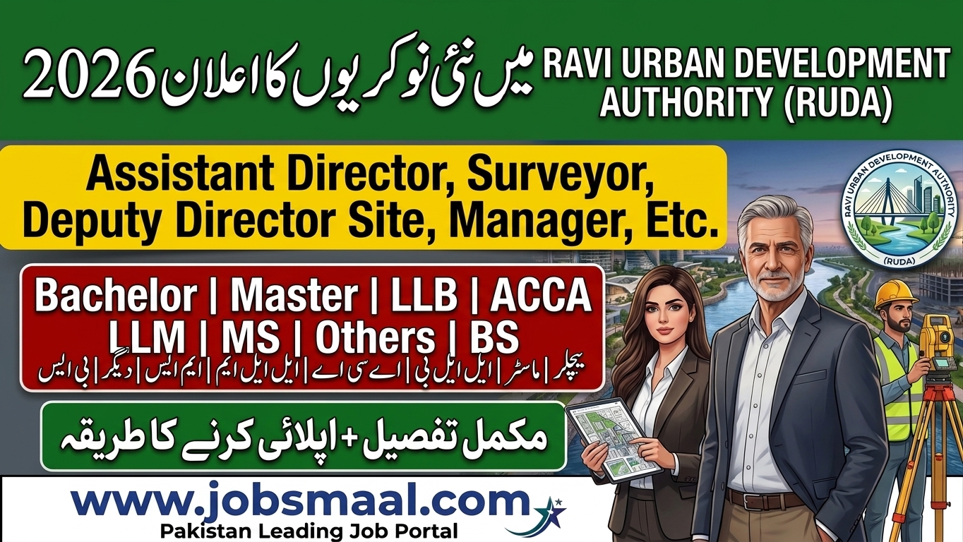 Ravi Urban Development Authority RUDA Jobs 2026
