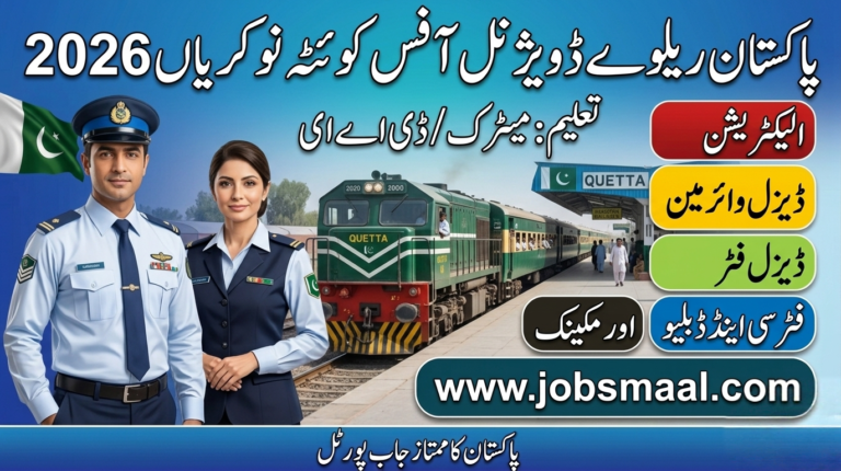 Pakistan Railways Divisional Office Quetta Jobs 2026 – Apply for Apprenticeship (Diesel Wireman & Fitter)