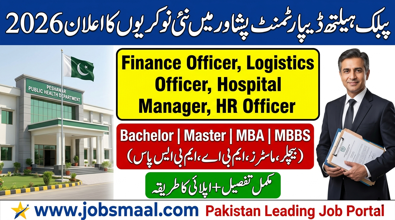 Public Health Department Peshawar Jobs 2026