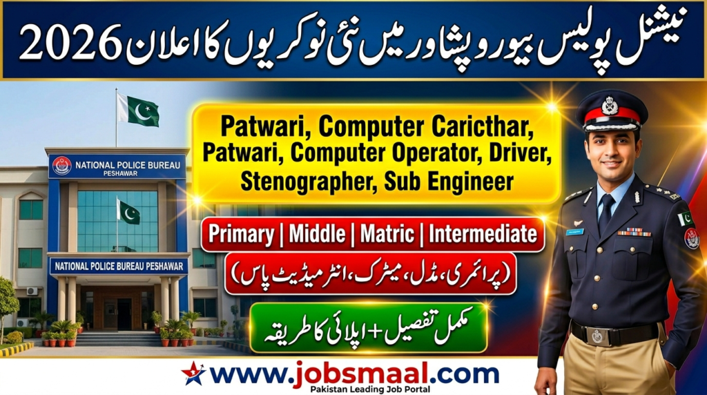 National Police Bureau Jobs 2026 – ETEA Apply for 8+ Posts