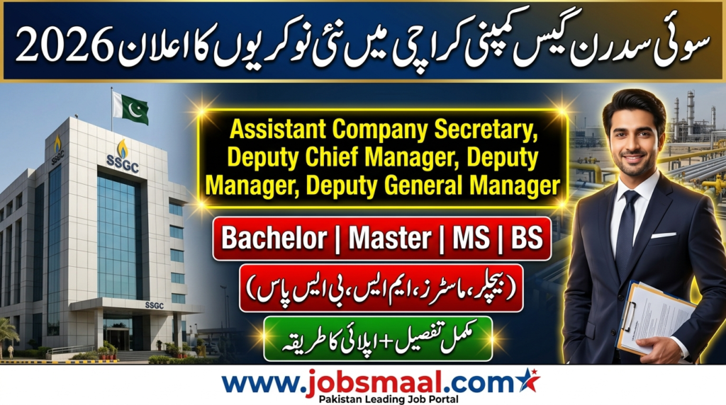 SSGC Jobs 2026 – Apply Online for Assistant Company Secretary & Campaign Manager Vacancies