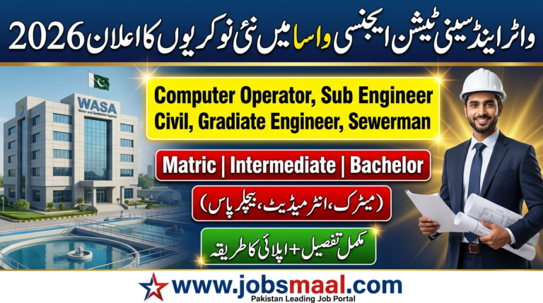 WASA Jobs 2026: Walk-in-Interview at WASA Rajanpur for 31+ Daily Wages Posts