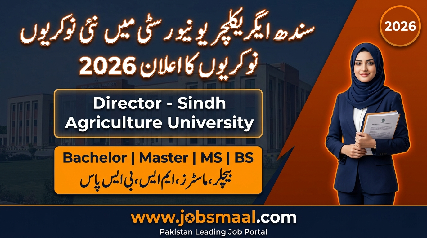 Official Advertisement of Sindh Agriculture University Jobs 2026